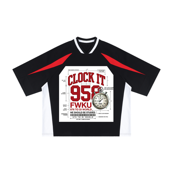 FWKU - Oversized Block-V CLOCK-IT Tee