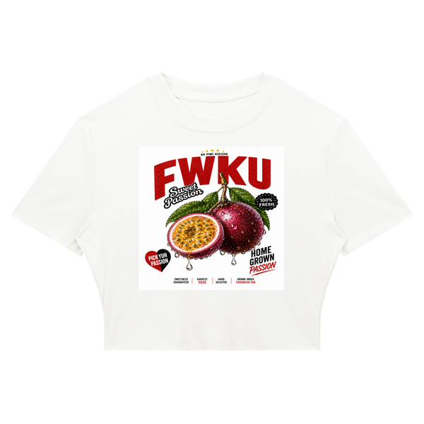 FWKU Passion Slim Ribbed Crop Tee