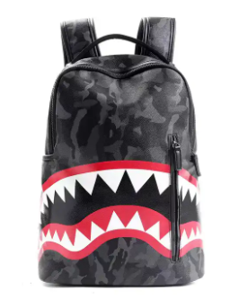 Backpack Shark Camo Checkered