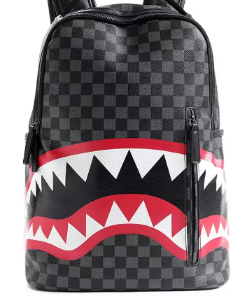 Backpack Shark Camo Checkered