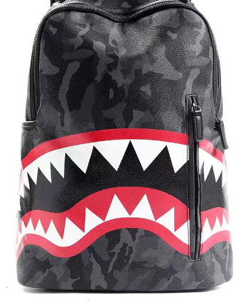 Backpack Shark Camo Checkered