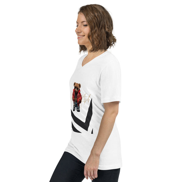 Unisex Short Sleeve V-Neck T-Shirt