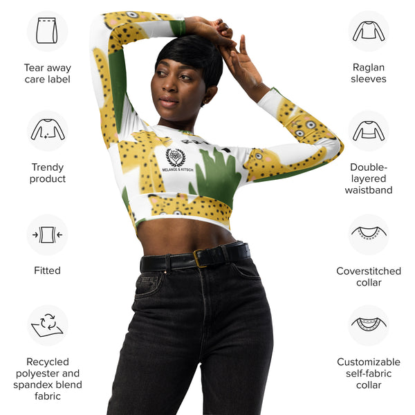 M&K Long-Sleeve Crop Top