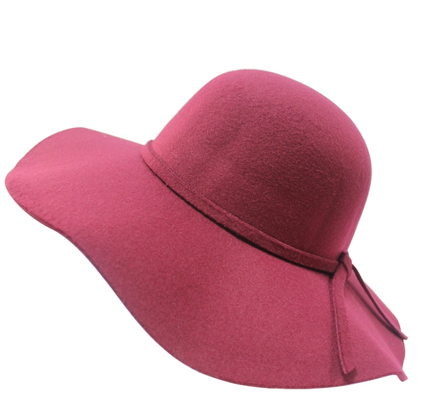 Women's Wide Brim Fedora - MELANGE&KITSCH