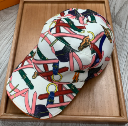 Hermes Embroidered Logo Cap - One Size Fits All - MELANGE&KITSCH