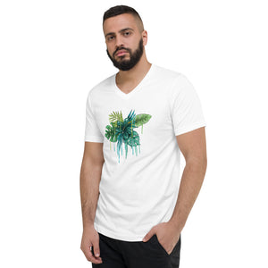 Unisex Short Sleeve V-Neck T-Shirt - MELANGE&KITSCH